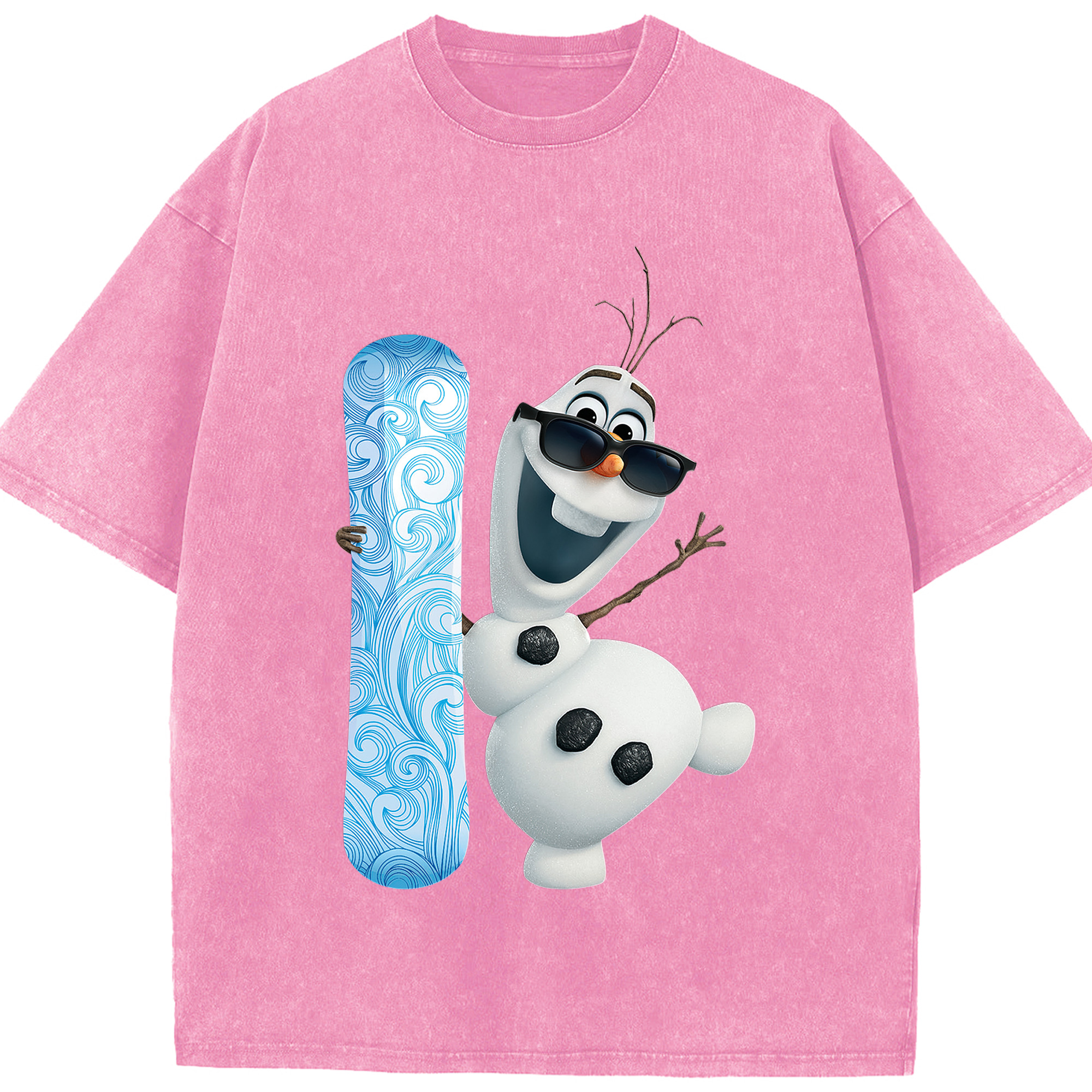（画像用） アナと雪の女王 アンナ エルサ Frozen Anna Elsa 綿100% ヴィンテージ風 半袖Tシャツ（フロントプリント）